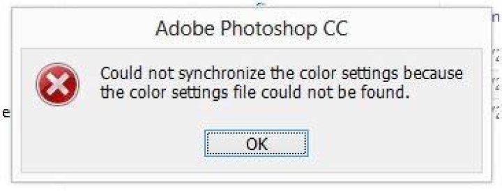 Could not synchronize colour?