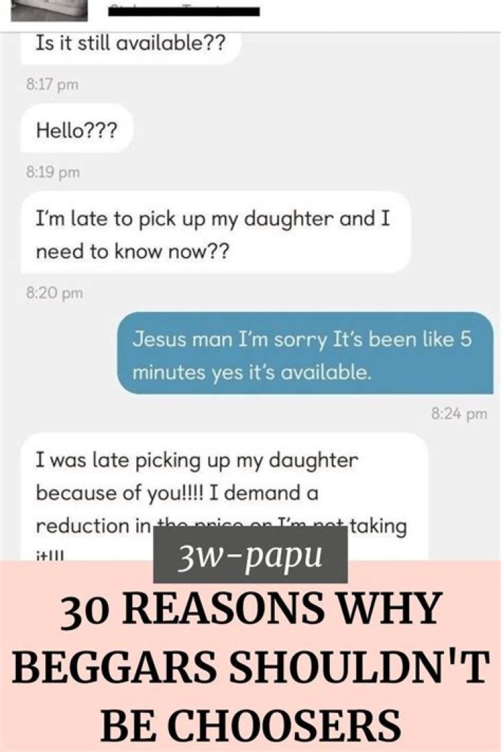 How did beggars can't be choosers originated?