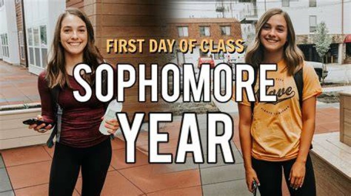 In college sophomore year?