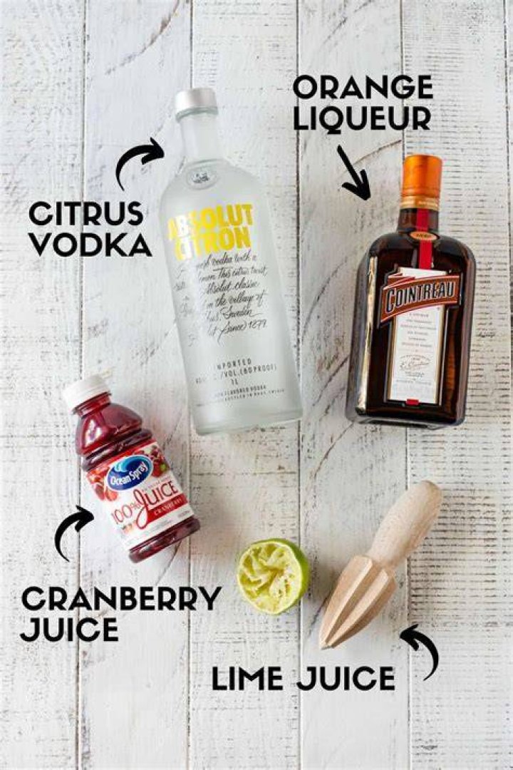 Ingredients in a cosmo?
