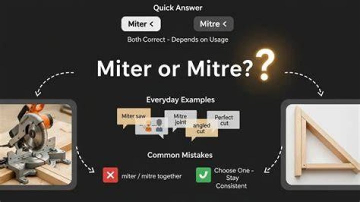 Is it miter or mitre?
