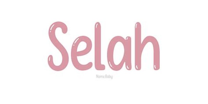 What does the name selah?