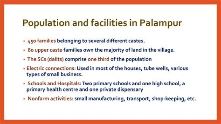 What facilities are available for education and health in palampur?