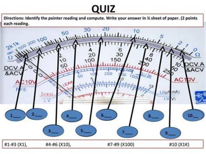 What is ohmmeter reading?