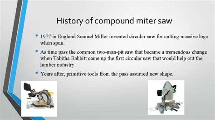 Who invented miter saw?