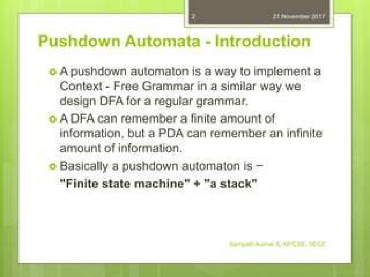Why we use pushdown automata?